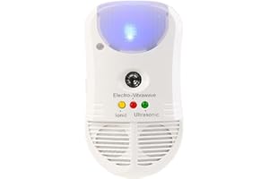 Exbuster 3in1-Ultraschall-Schädlingsvertreiber, PIR-Nachtlicht & Luftreiniger (Lampe mit Bewegungs Melder)