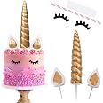 Cake Topper "30 Ans" Noir Et Doré - Décoration De Gâteau Anniversaire, 16 X 17 Cm, En Carton Flash, Non Comestible
