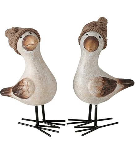 Osters Muschel-Sammler-Shop Maritime Wandskulpturen – Segelboot Metall 12,5 Cm, 2er Set, Weiß-grau-türkis