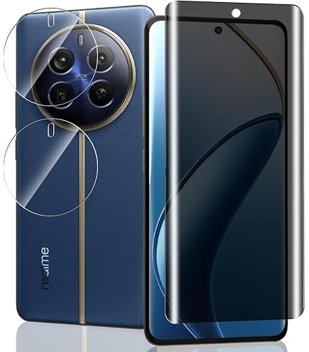 Pellicola Protettiva Privacy Per Realme C61, Vetro Temperato 9H Anti-spia, 2 Pezzi Con Kit Di Pulizia, Copertura Completa - 3