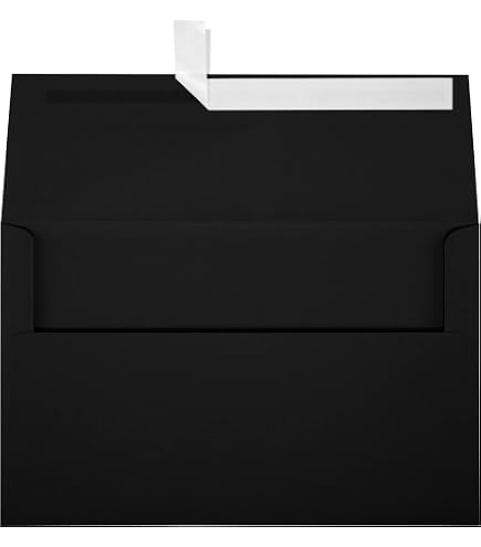 6 X 9 Inch Booklet Envelopes - Midnight Black, Pack Of Commercial Quality Mailing Envelopes
