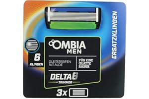 AUNEOS Ombia Men Herren Delta 6 Trimmer Rasierklingen Ersatzklingen 3 er pack