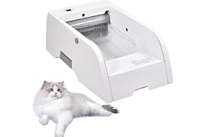 GENERICO Lettiera per Gatti con Pulizia Automatica 5L Pulsante o Telecomando APP Sotto i 45 Decibel Lettiera Gatto con Sensore a Infrarossi e Protezione dalle Perdite 20 KG Massimo 73,8x25x45 cm