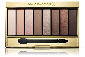 ‎MAX FACTOR Max Factor Masterpiece Nude Palette Cappuccino Nudes 01 – Lidschatten-Palette mit 8 braunen und goldenen Tönen mit seidig-mattem und schimmerndem Finish