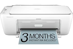 HP DeskJet 2827e Wireless All-in-One Color Inkjet Printer, Scanner, Copier, Best-for-Home, 3 Month Instant Ink Trial Included, AI-Enabled (6W7F5A)