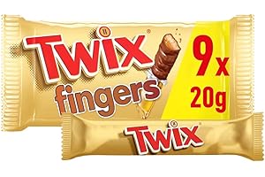 MARS Twix Chocolate Bars, Caramel, Biscuit & Milk Chocolate Multipack, 9 x 20g, Ideal for Gift, Snacks or Hamper