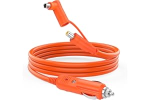 YAODHAOD 12V/24V Car Cigarette Lighter on DC7909&DC8020 Plug,2.5M /1.5M 14AWG,DC 8mm Car Charging Cable for Compatible with Jackery Bluetti Anchor GRECELL Portable Power Plant Solar Generator (5FT)