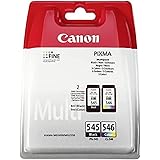 Canon Tinte Multipack PG-545 + CL-546, Tri Farbe (Gelb, Magenta, Cyan), Multipack