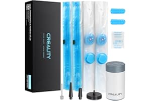 Creality Official 3D Printer Filament Vacuum Upgrade Kit, 8pcs Filament Vacuum Compression Storage Bag with USB Pump, Dust Proof Humidity Resistant Filament Dry, 40 x 40CM Reusable Vacuum Storage Bags