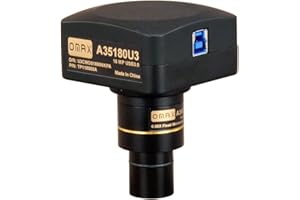 OMAX Appareil Photo numérique USB 3.0 18.0MP pour Microscope avec Diapositive d'étalonnage 0,01 mm (Windows 8 et 10, Mac OS X, Linux Compatible)