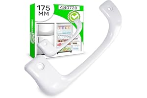 ONIX TECH Maniglia Frigorifero e Congelatore Lunghezza 210 mm e Distanza Tra i Fori 175 mm con Codice Originale 00480720 480720 per Bosch - Garanzia di 5 Anni