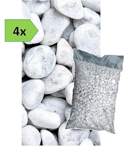 Graniglia Di Marmo Bianco Carrara 9/12mm WUEFFE | Sacchi Da 25 Kg, Per Giardino E Decorazioni