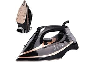 SKUKKY Steam Iron, Dampfbügeleisen, Dampfbügeleisen mit Kabel Bügeleisen Powersteam Ultra Keramik-Bügelsohle, Selbstreinigungs- & Sprühwasserfunktion, Tropfstopp, Dampfbügeleisen Automatische Abschaltung