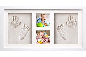 Bubbleliss Baby Hand and Footprint Kit Makes A Great Gift Present for Birthdays, Christenings and Baby Showers, Newborn Baby Keepsake Frames