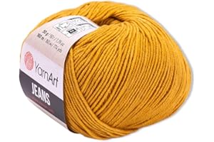 Frida's Wollhaus YarnArt Amigurumi Pelote de laine pour bébé - 50 g - 50 g - Couleurs pastel - 63 couleurs (84, ocre)