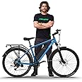 EMotorad T-Rex Pro MTB E-Bike | Dynamic Handlebar with Integrated Display, Front Lights and Indicators | 13Ah Removable Battery | Aluminium Alloy Frame (Ocean Blue, 29" Inches)
