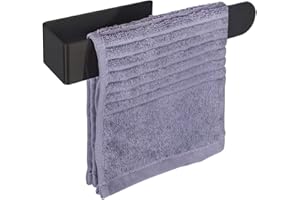 MEGAVOW Toallero de Baño y Cocina sin Taladro - Anillo de Toalla Adhesivo Barra Toallero, Acero Inoxidable