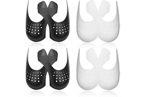 RUCUDIM Toe Box scudi, protezione antipiega, scarpe da ginnastica, scarpe sportive, scudi, protezione crease, protezione antipiega, 4 paia per uomo e donna, 0006, 0000