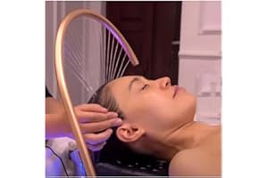 AURORAF Supporto per circolazione dell'acqua, attrezzatura per cascata Head Spa con altezza regolabile e angelo, cura del cuoio capelluto in stile parrucchiere, telaio per circolazione dell'acqua della spa