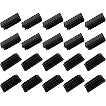 Tappi Di Chiusura Rettangolari Per Tubi - 12 Pezzi Nero, 30x10mm, Per Gambe Mobili E Sedie - Foto 12