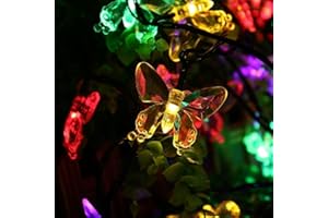 NIWWIN Solarne łańcuchy świetlne, 8 trybów świecenia, do użytku wewnątrz i na zewnątrz, solarne lampki dekoracyjne do ogrodu, na patio, podwórko, do domu, na wesele, przyjęcie, dekoracja