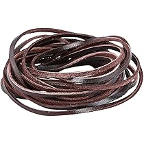 Cordoncino Piatto In Vera Pelle - 5m X 3mm, Spessore 2mm, Marrone Cocco, Per Bracciali, Collane E Fai Da Te - Foto 7