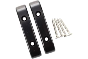 Tenlacum Black Thumb Rest Tug Bar Finger Pull for Bass Guitar(2pcs)