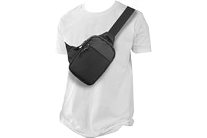 DONGKER Men's Chest Bag, Lightweight Sling Chest Crossbody Bag, Waterproof Shoulder Backpack, Shoulder Bag, Cross Bag for Men/Women, Travel, Hiking, Cycling, Running