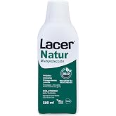 LACER NATUR - Mouthwash 500 ml, Daily Mouthwash, Natural Origin, Anticaries and Antibacterial, Antiseptic Toothpaste, Antioxi