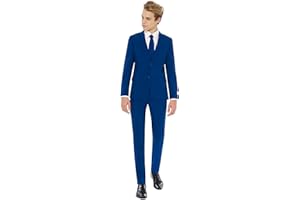 OppoSuits Men Suit Juego de Pantalones de Traje de Negocios para Niños