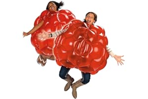 EDUK8 WORLDWIDE LIMITED Eduk8 Inflatable Belly Bump Balls - Junior and Adult Sizes, Zorbs 92 cm, Fun Indoor & Outdoor, Garden Party Activity Kids Game, Football, Stag Do, Set Of 2