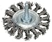 Produktbild Bosch Professional Scheibenbürste, Edelstahl, gezopfter Draht, 0,35 mm, 70 mm, 14 mm, 4500 U/ min, 2608622125