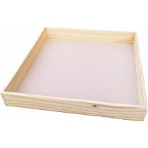 MOVE2WOOD Decoration Tray with Wooden Frame and MDF Base ...