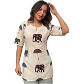 ANNI Designer Cotton Short Kurti for Women | Stylish Kurti | Short Kurti Top | Casual Kurta for Women | Comfortable Cotton Ku