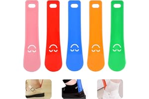 XUIIOSOOKP 10 Stück Schuhlöffel Klein, Schuhanzieher Kleiner Schuhlöffel, Plastik Schuhlöffel Kurz, Mini Schuhanzieher Kunststoff Shoe Horn 3.5x15cm für Senioren Männer Damen Kinder Reise Unterwegs