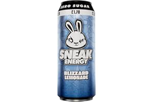 SNEAK Energy Drink Cans | Blizzard with Brainberry | No Sugar. No Nasties. Just Natural Caffeine, Focus Boosting Nootropics in a Can | 500ml x 12