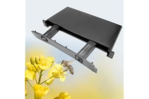 SHANRYA Jadpes Frame Feeder Beehive Frame Syrup Bee Feeder,4L Black Plastic Inside Beehive Water Feeder Bee Drinking Device Beekeeping Tools Supply for The Bee Beekeeping