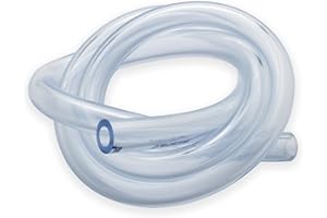 Easyboost Tubo Gasolina 4mm Translúcido Manguera de Combustible Resistente para Yamaha Aerox Jog-R Motocicleta AM6 Derbi TZR Scooter Cortacésped Sierra de Cadena Desbrozadora Muy Resistente 50cm