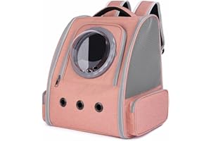 KIEPOAR Sac de Transport pour Chat Petit Chien 10kg, Grand Sac à Dos pour Animal 3 Entrées Portable Pliable Spacieux et Respirant, Panier avec Matelas en Peluche pour Voyage en Train Voiture Avion