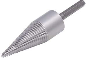 RAGUSO Łuparka do Drewna Wiertło z Chwytem Sześciokątnym Wiertło ze Stali Wysokowęglowej Narzędzie do Rozłupywania Kłody do Drewna Bity Łuparka do Drewna Opałowego Stożkowego do Drewna Opałowego