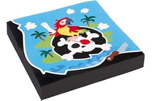 amscan 9902122 Lot de 20 Serviettes Motif Pirate
