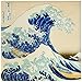 Produktbild 3drose CT _ 155631 _ 2 The Great Wave off Kanagawa vom japanischen Künstler Hokusai Dramatische Blue Sea Ocean Ukiyo Print 1830 Keramik Fliesen, 6