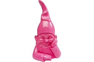Kare Design Deko Figur Zwerg, Pink, Polyresin, 21x10x9cm (H/B/T)