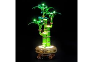BRICKBLING Zestaw świateł LED kompatybilny z Lego 10344 Lucky Bamboo Botanical Collection Set (nie jest to model), zestaw oświetlenia dekoracyjnego kompatybilny z Lucky Bamboo