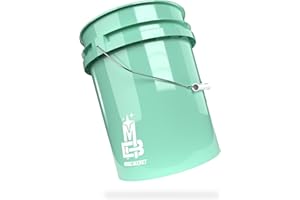 MAGIC BUCKET | Wascheimer für Auto Handwäsche Mint | 5 US GALLONEN ca. 20 Liter | kompatibel mit Grit Guard, Detail Guardz Dirt Lock, Chemical Guys Dirt Trap, Gamma Lids