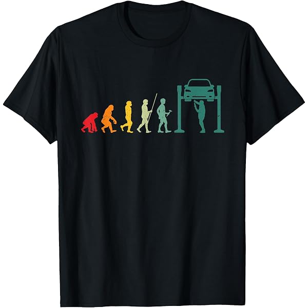 T-shirt Homme Fan De Voitures - Motif Humour Auto, Coupe Regular, Coton Noir - Cadeau Mécanicien