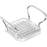 Orret Home 304 Paslanmaz &Ccedil;elik Patates ve Soğan Doğrayıcı &ndash; 10x10 cm K&uuml;p Kesim Sebze Doğrayıcı, Metal Tutma Saplı Dayanıklı M