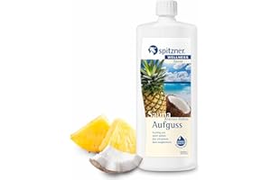 ‎SPITZNER Spitzner Saunaaufguss Ananas-Kokos fruchtig-süß 1000 ml – Wellness Sauna Aufguss, tropisches Saunaduft Konzentrat, Erfrischung und Ausgleich, natürliches Saunaöl