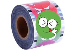 MXBAOHENG Cup Sealing Film Tea Cup Sealer Film Roll 2400pcs for Boba Tea & Bubble Tea & Milk Tea Plastic Cup Φ 95 mm (3.74'')