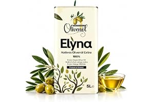 Extra Jungfruolivolja – Kallpressad & 100% Naturlig – Premium Grekisk Olivolja, Första Kvalitet (5 Liter)
